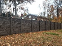 <b>Dark Brown Simtek Allegheny Ecostone composite fencing</b>